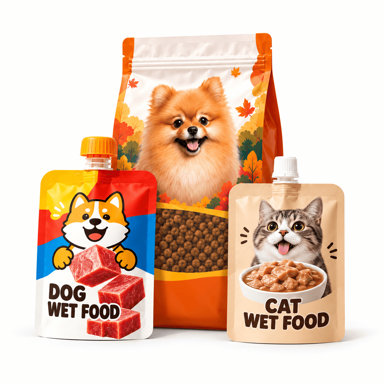Pet Food custom packaging portfolio