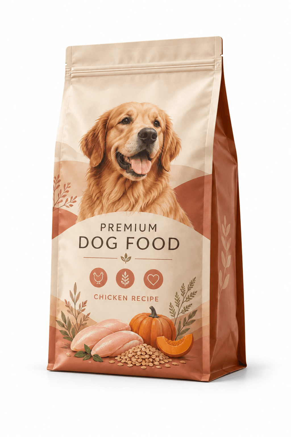 Durable printed pet food pouch for kibble